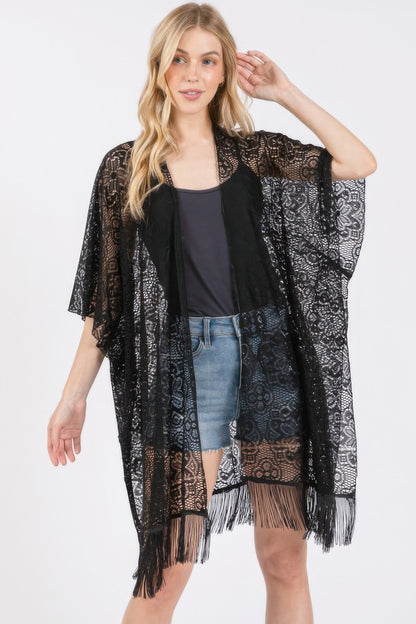 New Arrival – Flower Pattern Crochet Lace Tassel Cover Up – New Arrival Now Live
