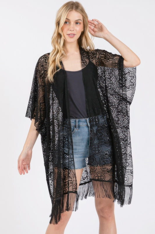 New Arrival – Flower Pattern Crochet Lace Tassel Cover Up – New Arrival Now Live