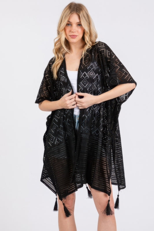 New Arrival – Geometric Pattern Tassel Cover Up – New Arrival Now Live