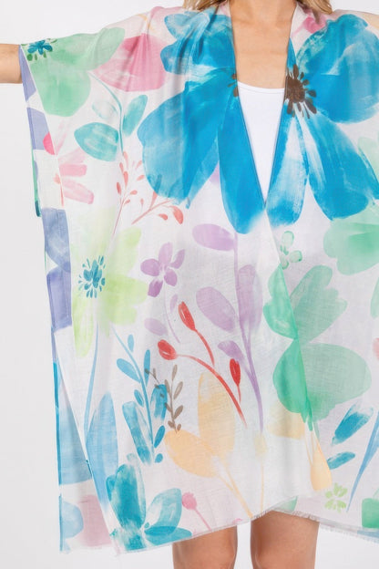 Watercolor Flower Print Kimono – New Arrival Now Live