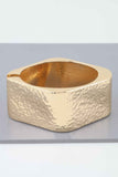 Hammered Wide Cubic Cuff Bracelet
