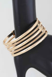 Multi Twisted Open Cuff Bracelet