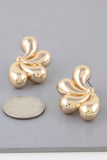 Shiny Flower Halves Earrings
