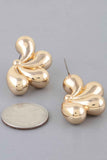 Shiny Flower Halves Earrings