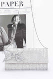 Rhinestone Party Clutch W/ Rhinestone Bow
