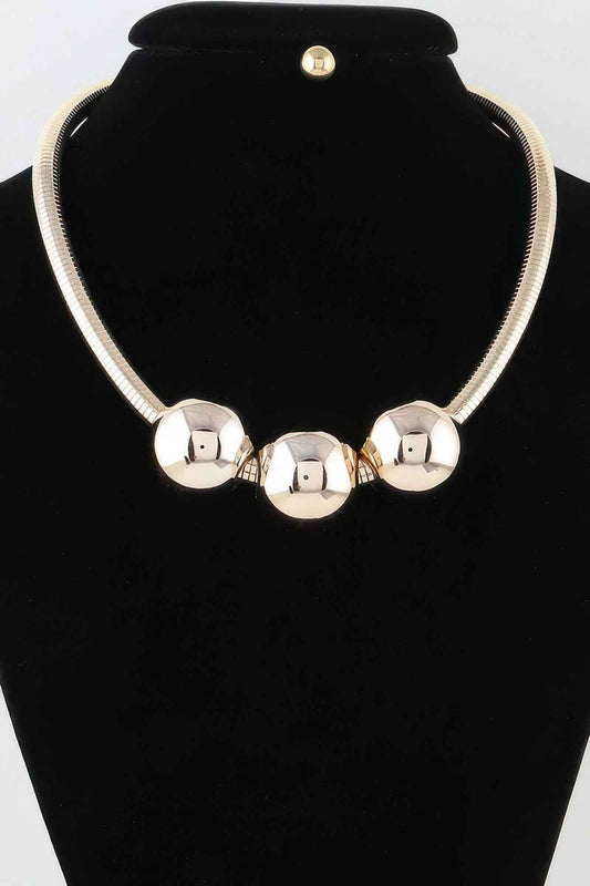 New Arrival – Triple Shiny Bead Statement Necklace – New Arrival Now Live