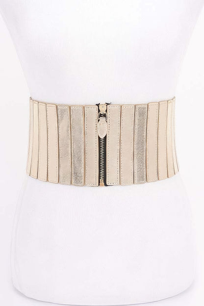 New Arrival – Multi Pu Zip Front Elastic Belt – New Arrival Now Live