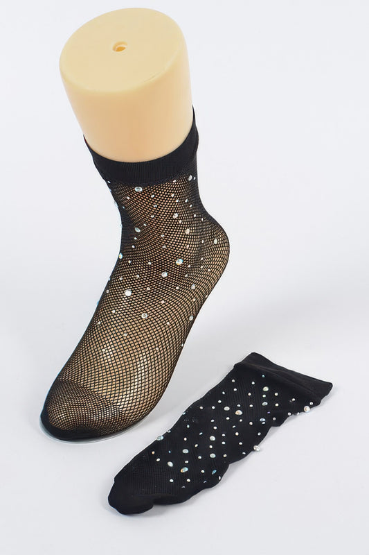New Arrival – Rhinestone Mesh Socks – New Arrival Now Live