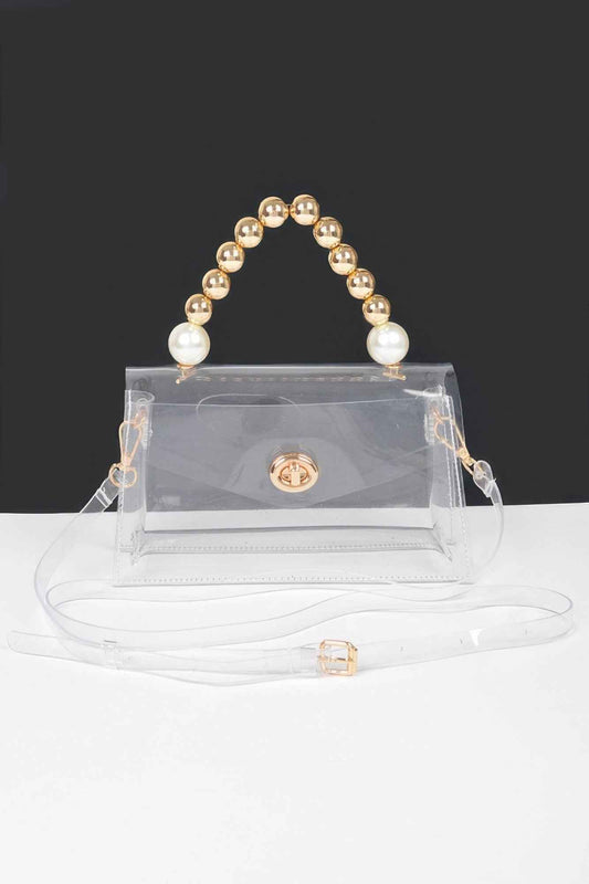 New Arrival – Transparent Ccb Handle Flap Clutch – New Arrival Now Live