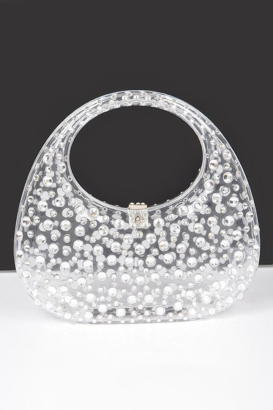 New Arrival – Rhinestone Hot Fix Clear Acrylic Clutch – New Arrival Now Live