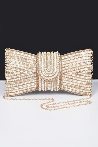 New Arrival – Rhinestone And Pearl Party Clutch – New Arrival Now Live