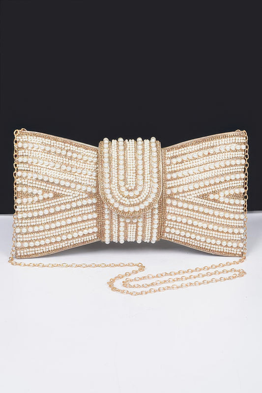 New Arrival – Rhinestone And Pearl Party Clutch – New Arrival Now Live