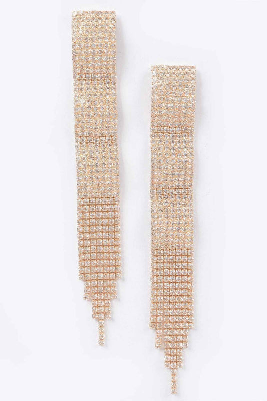 Rhinestone Fringe Earring – New Arrival Now Live