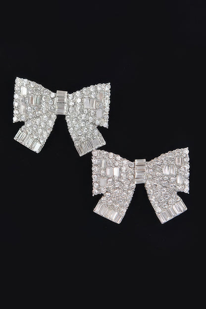 New Arrival – Ribbon Shape Rhinestone Earrings – New Arrival Now Live
