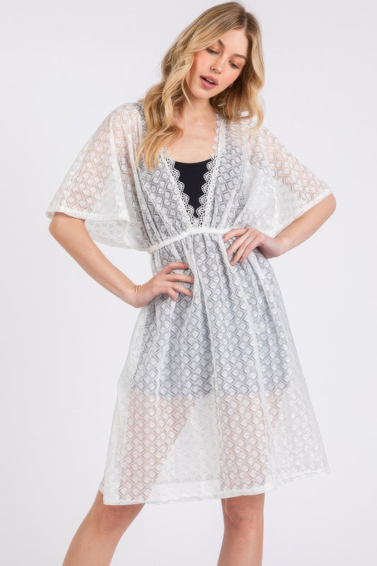New Arrival – V-neck Detailed Crochet Lace Cover Up – New Arrival Now Live
