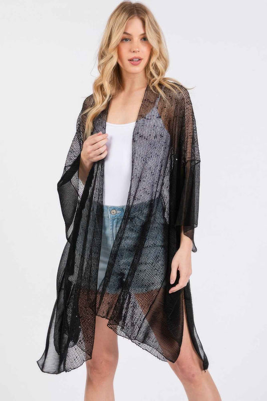 New Arrival – Embellished Sequin Mesh Cover Up – New Arrival Now Live
