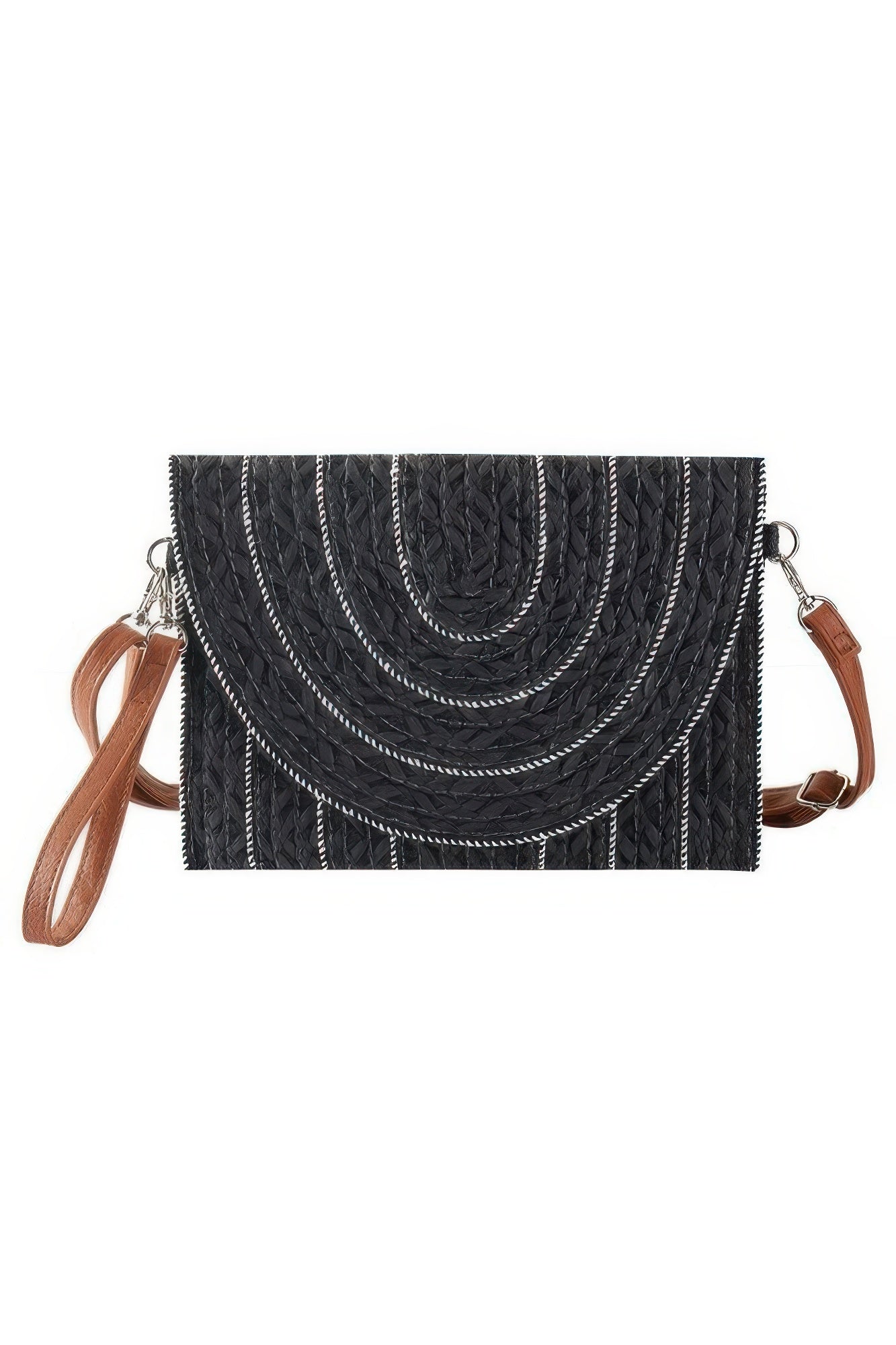 New Arrival – Stitch Detailed Straw Clutch & Crossbody Bag – New Arrival Now Live