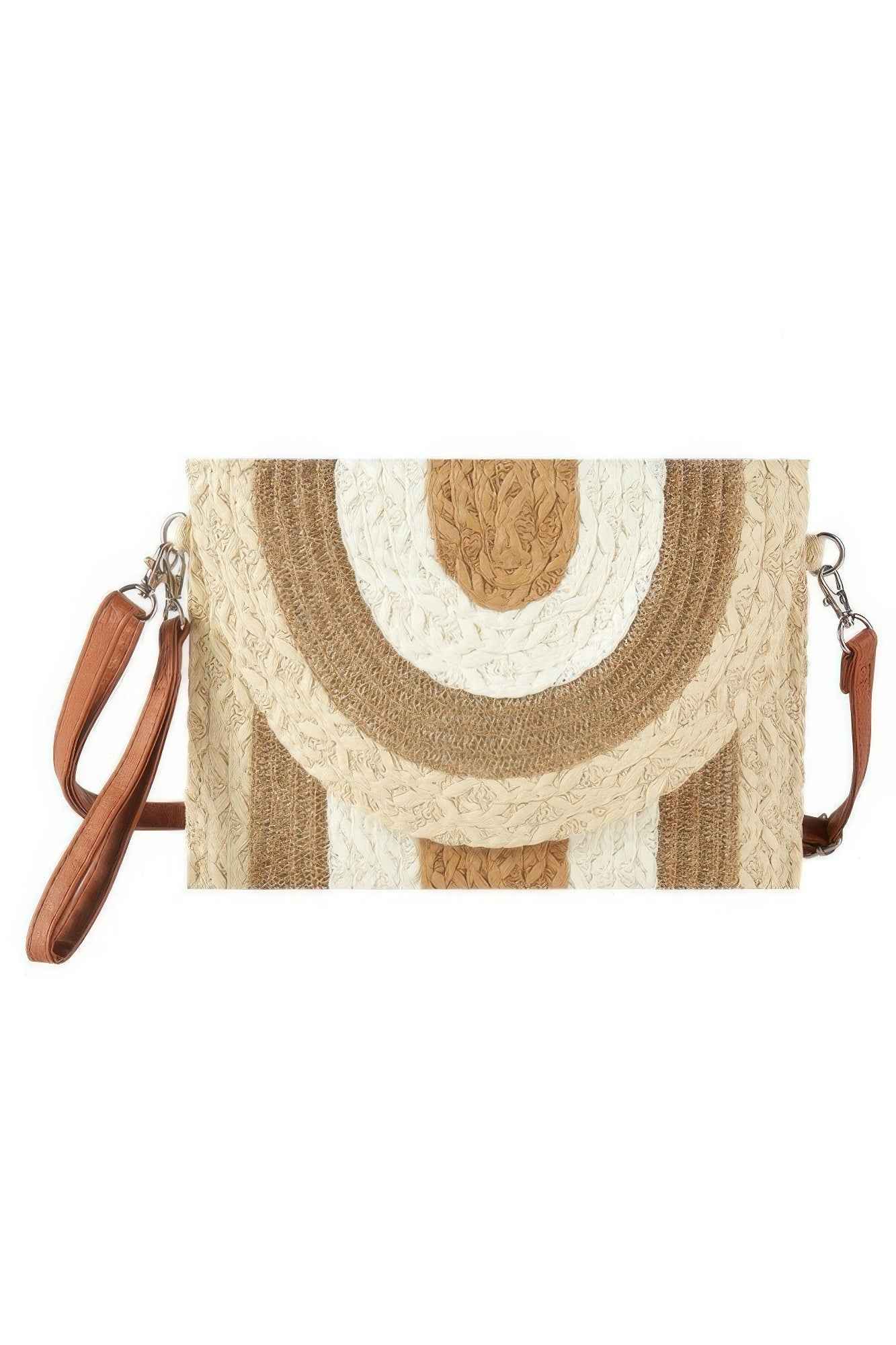 New Arrival – Metallic Lined Multicolor Straw Clutchcrossbodybag – New Arrival Now Live