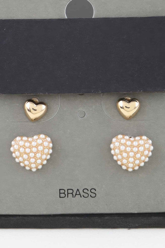 New Arrival – Twin Hearts Stud Earrings – New Arrival Now Live
