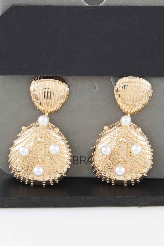 New Arrival – Pearled Seashell Drop Earrings – New Arrival Now Live