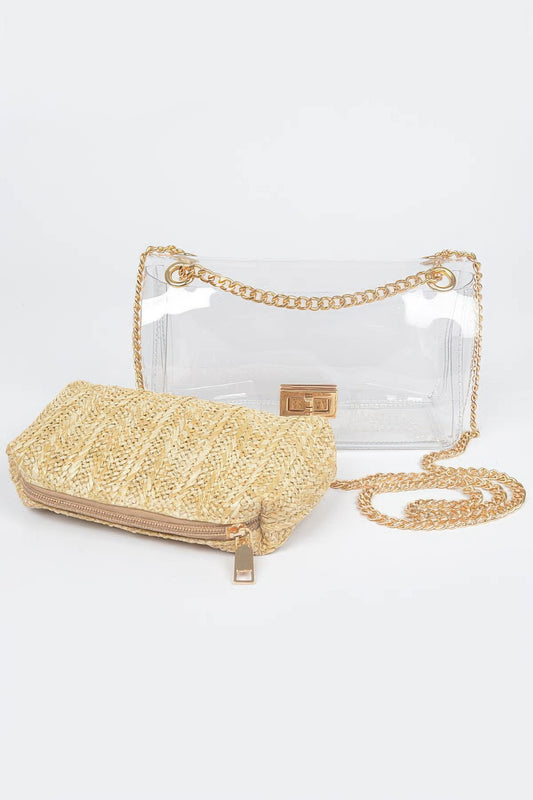 New Arrival – Transparent Crossbody Bag W/pouch – New Arrival Now Live