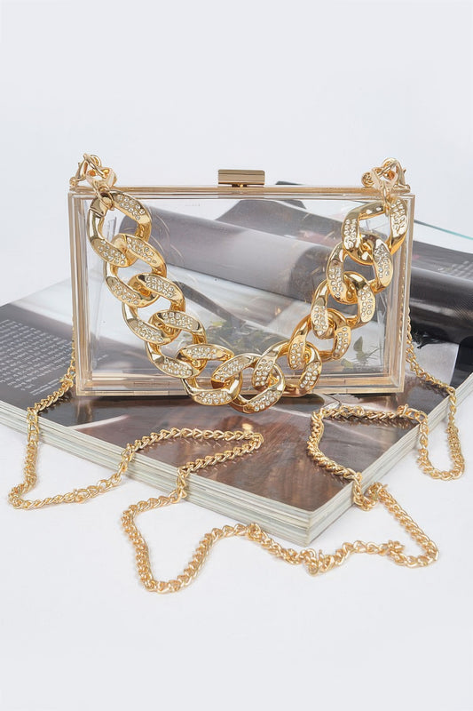 New Arrival – Transparent Hard Case W/stoned Chain – New Arrival Now Live