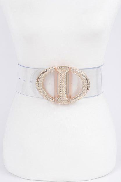 New Arrival – Rhinestone Metal Buckle Plus Size Transparent Belt – New Arrival Now Live
