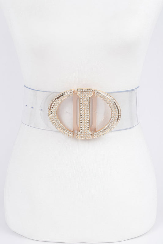 New Arrival – Rhinestone Metal Buckle Plus Size Transparent Belt – New Arrival Now Live