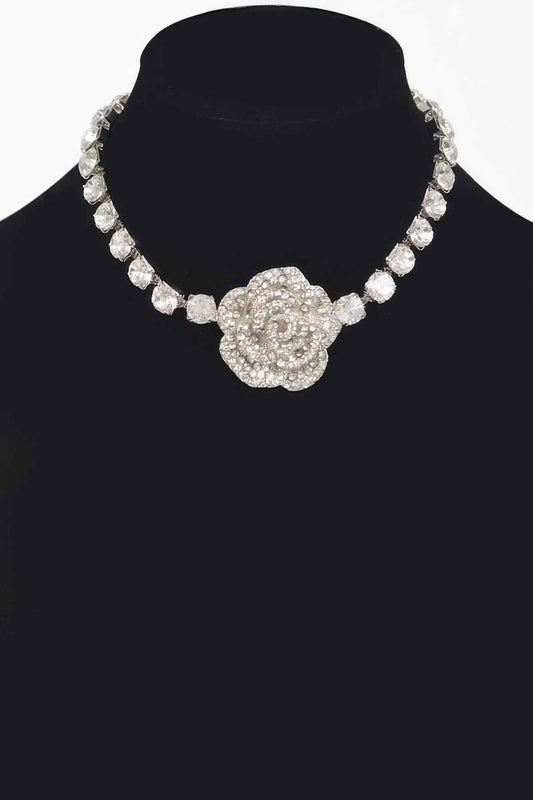 New Arrival – Rhinestone Flower Choker – New Arrival Now Live