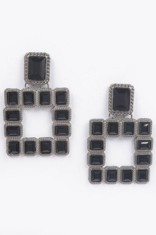 Multi Square Gemstone Earrings – New Arrival Now Live