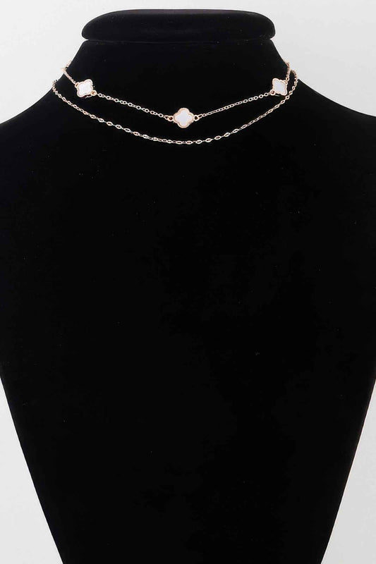 New Arrival – Double Clover Charm Choker Necklace – New Arrival Now Live