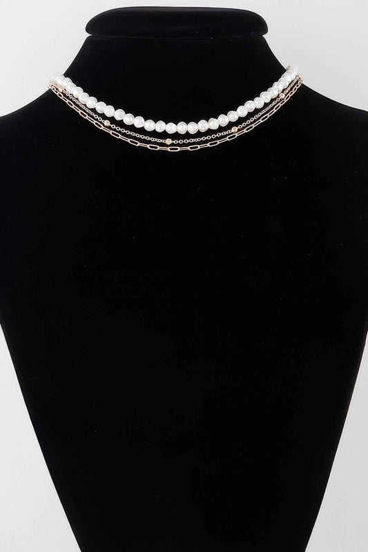 New Arrival – Triple Pearl Chain Necklace – New Arrival Now Live