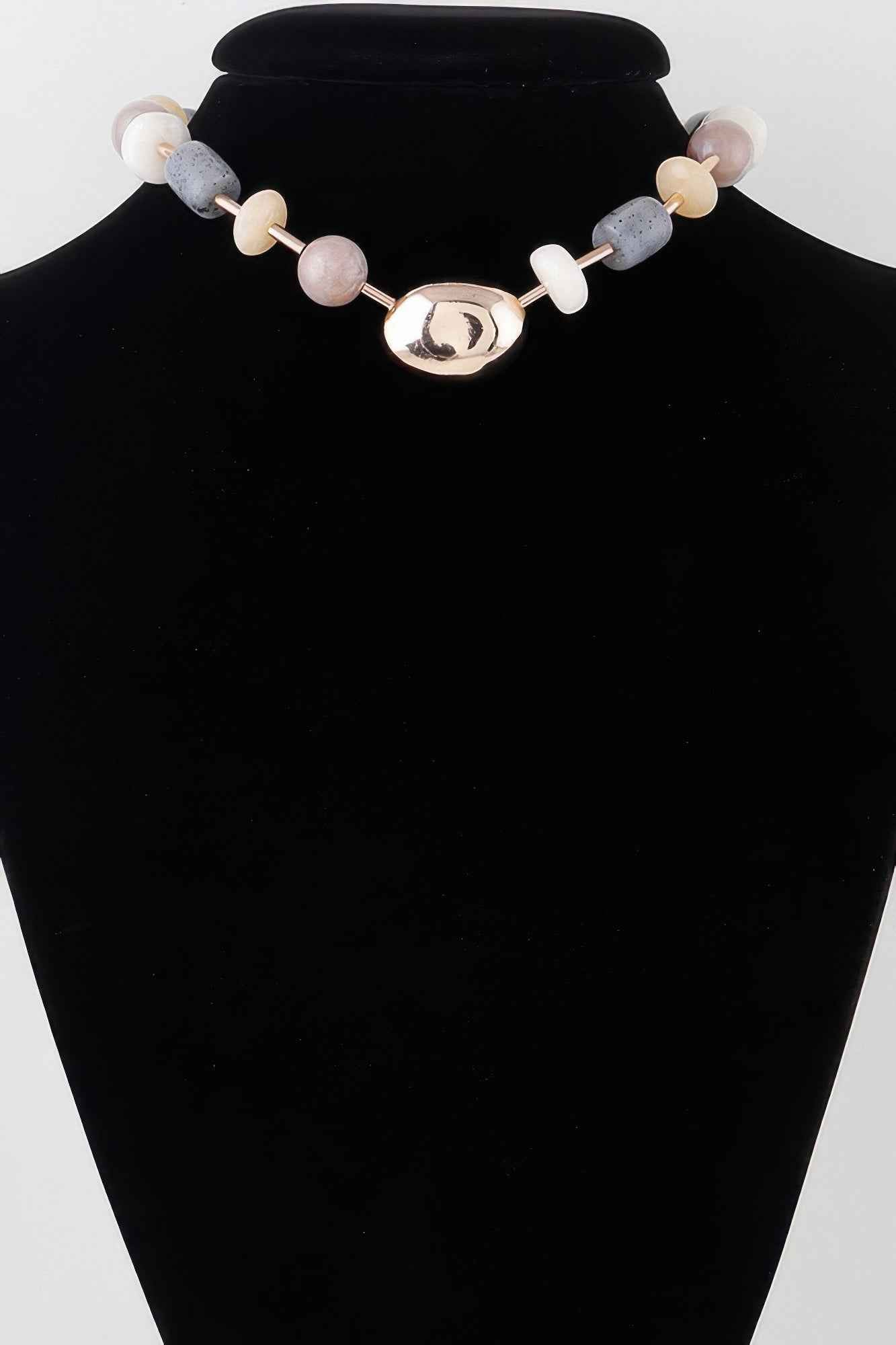 New Arrival – Multi Modern Stone Necklace – New Arrival Now Live