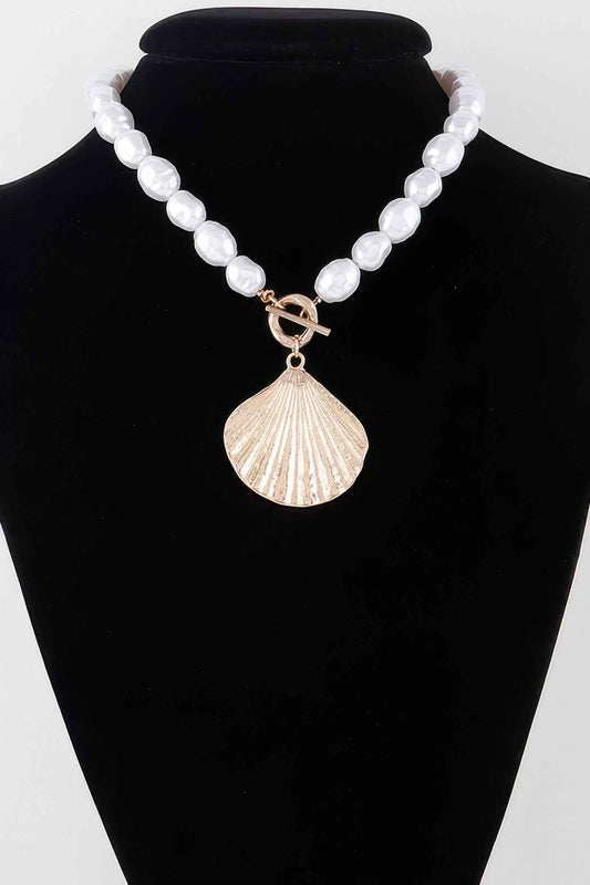 New Arrival – Pearl Seashell Toggle Necklace – New Arrival Now Live
