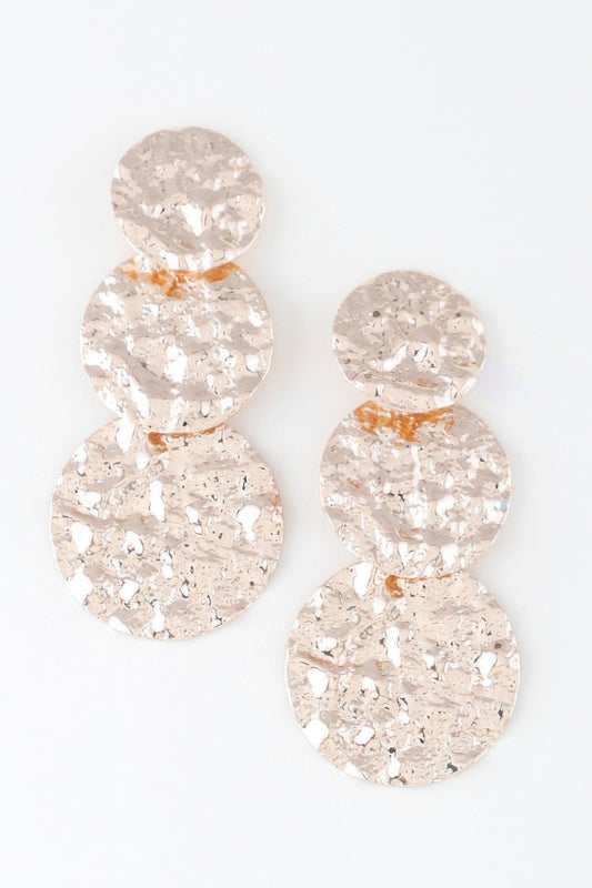 New Arrival – Triple Hammered Disc Earrings – New Arrival Now Live