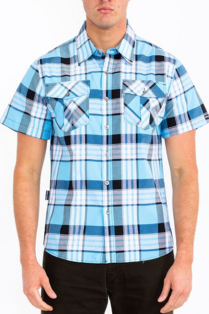 New Arrival – Mens Checkered Two Pocket Shirt – New Arrival Now Live