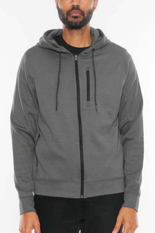 New Arrival – Solid Heathered Zip Up Jacket – New Arrival Now Live