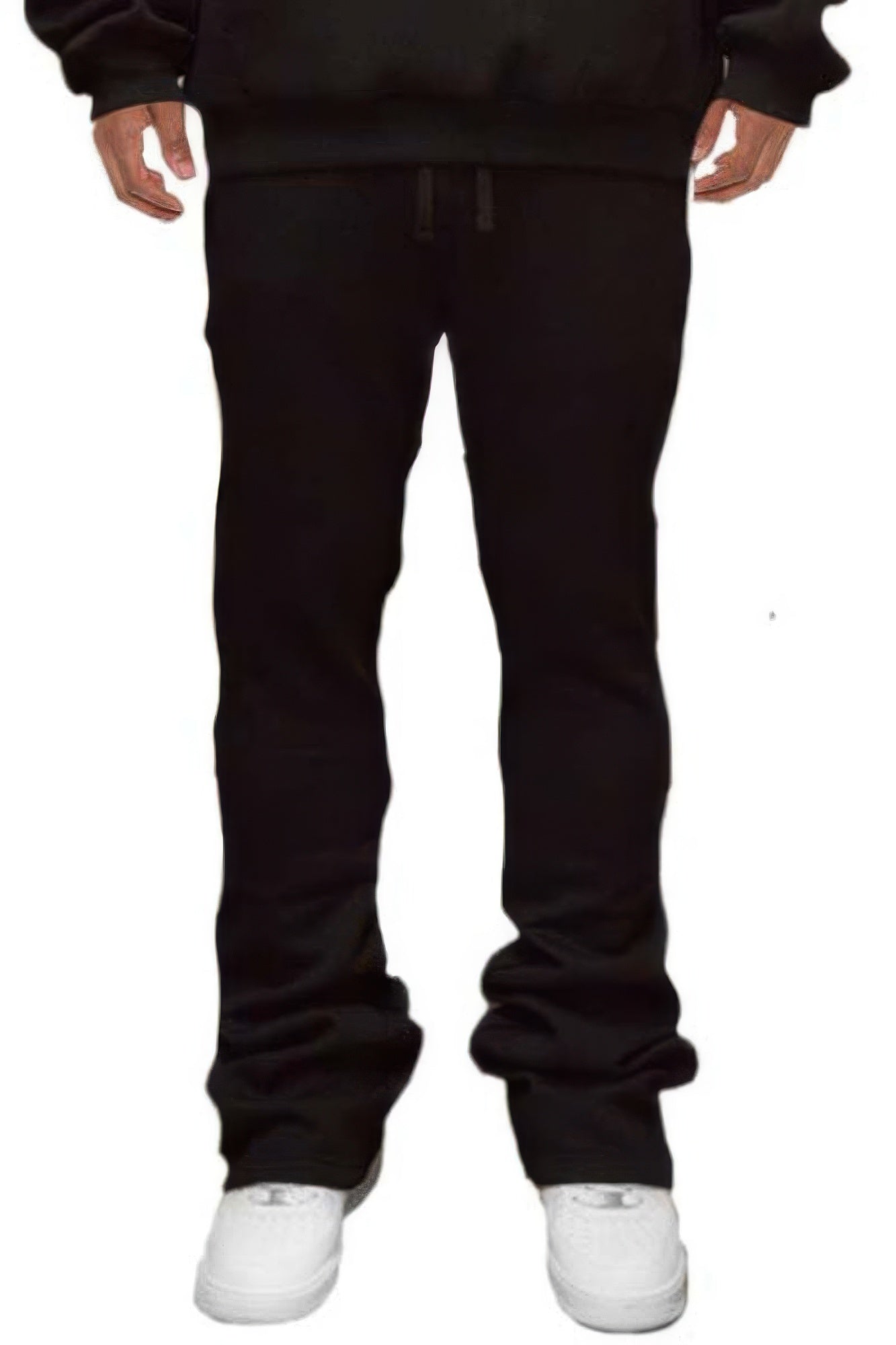 New Arrival – Men's Solid Stacked Flared Sweat Pants – New Arrival Now Live