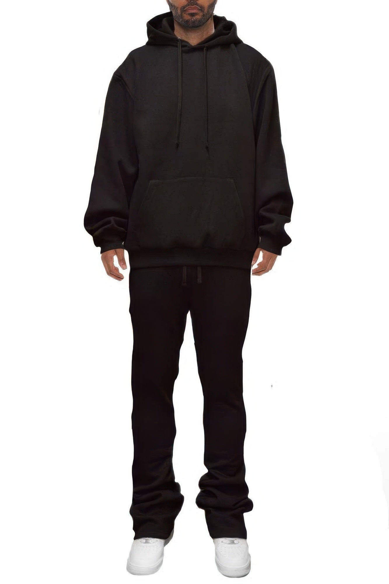 New Arrival – Men's Solid Stacked Flared Track Set – New Arrival Now Live