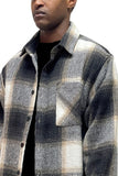 Mens Flannel Shirt Jacket Shacket