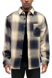 Mens Flannel Shirt Jacket Shacket