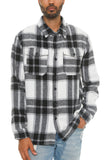 Mens Checkered Soft Flannel Shacket