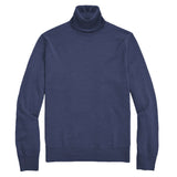 Mens Solid Turtleneck Sweater