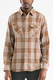 Long Sleeve Flannel Full Plaid Checkered Shirt