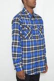 Regular Fit Checker Plaid Flannel Long Sleeve