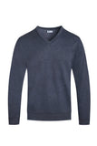 Solid V-neck Sweater