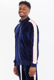 Mens Velour Track Jacket And Track Pant Set