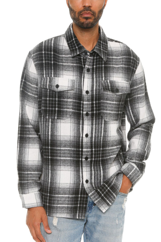 New Arrival – Mens Checkered Soft Flannel Shacket – New Arrival Now Live