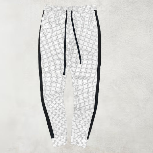 New Arrival – Men's Patterned Sweatpants With Side Stripe – New Arrival Now Live