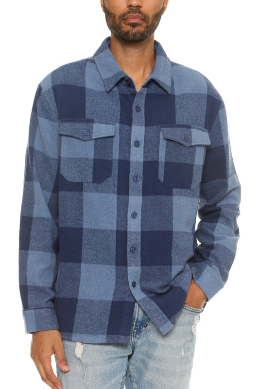New Arrival – Mens Checkered Soft Flannel Shacket – New Arrival Now Live